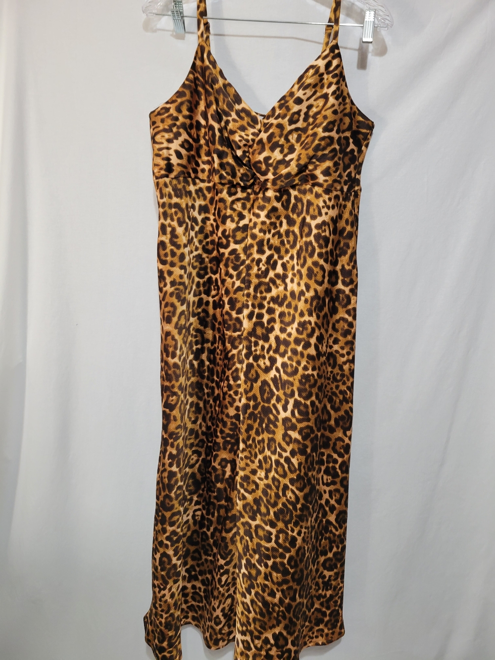 sofia by sofia vergara Leopard-Print Maxi Slip Dress - Brown, Black Indie Sleaze